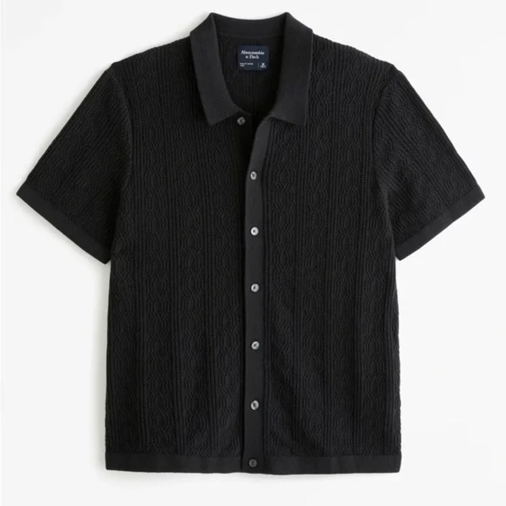 Abercrombie & Fitch Men's Black Button Down